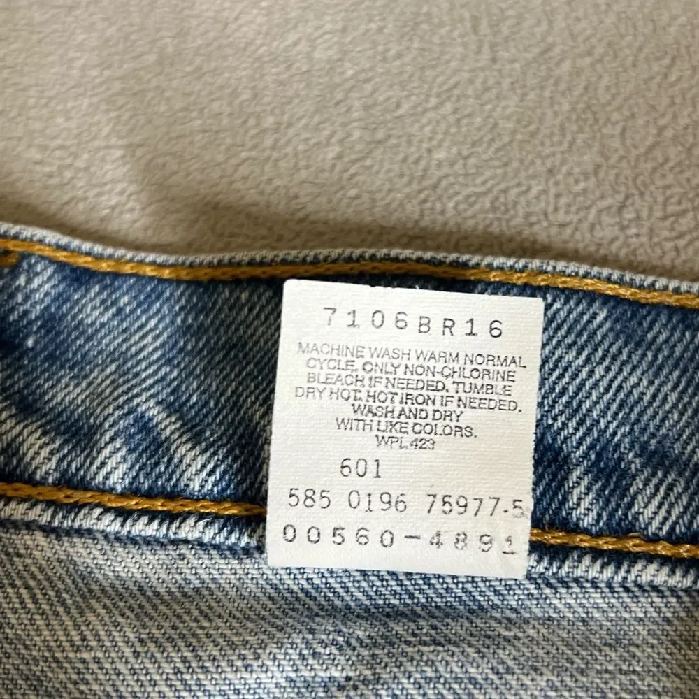 Vintage 560 Levi’s Made in Usa Size W38 L36 Loose Fit Tapered Leg Men’s